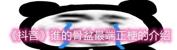 《抖音》谁的骨盆最端正梗的介绍