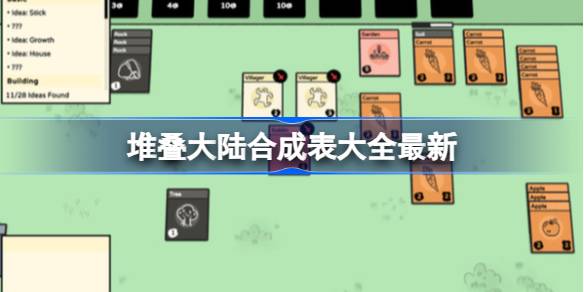 堆叠大陆合成表大全最新 堆叠大陆合成表大全一览