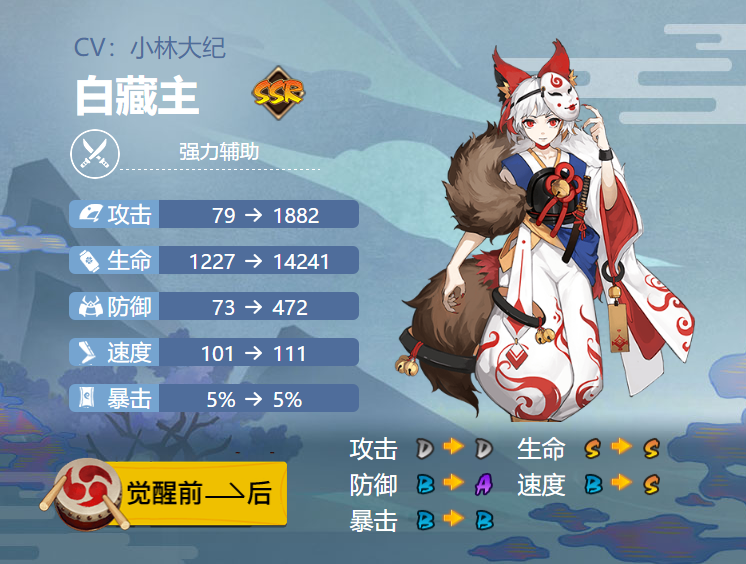 阴阳师白藏主御魂怎么搭配-白藏主最强御魂搭配方案2024