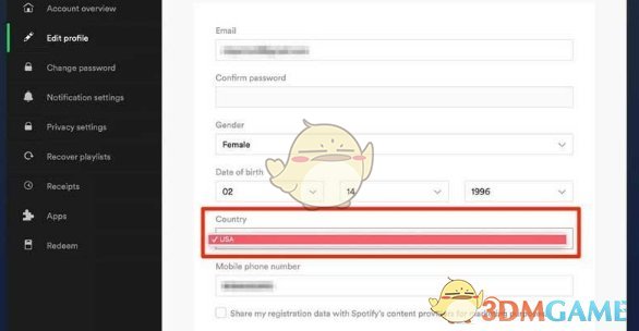 《spotify》修改位置方法介绍