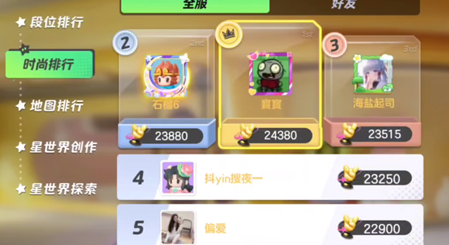 元梦之星时尚值提升方法