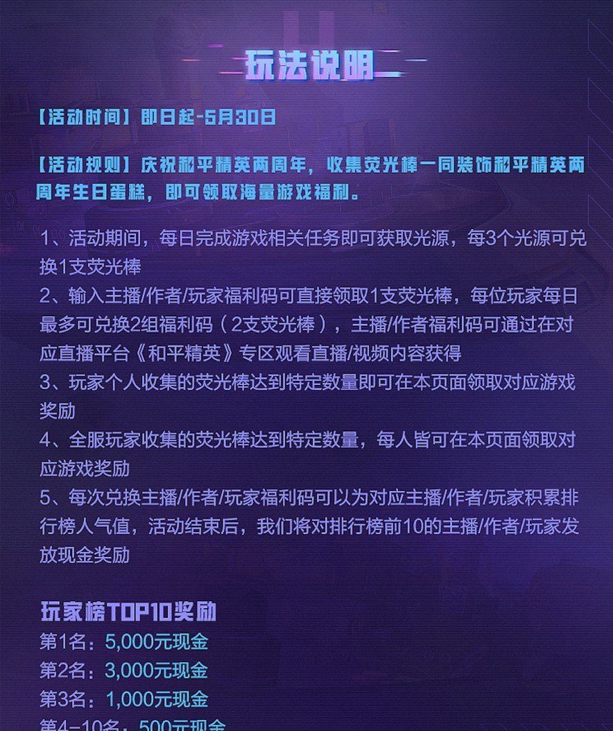 《和平精英》二周年福利码分享