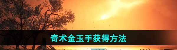 《燕云十六声》奇术金玉手获得方法
